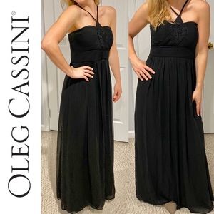Oleg cassini black dress